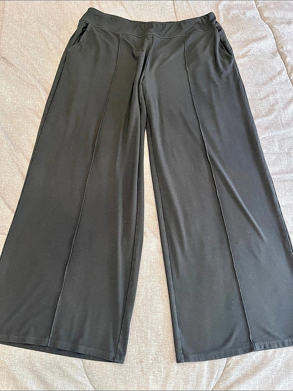 J. Jill Wearever Collection Seamed Full Leg Pants Black, size xl